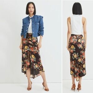 Veronica Beard Pixie Floral-Print Skirt